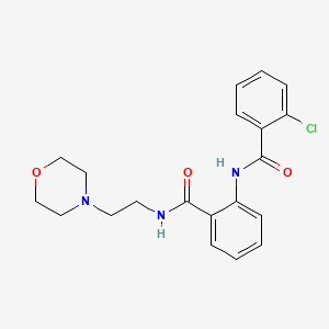 2-chloro-N-(2-{[2-(morpholin-4-yl)ethyl]carbamoyl}phenyl)benzamide