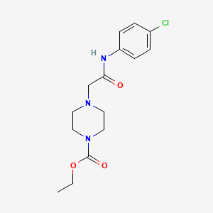 ethyl 4-{2-[(4-chlorophenyl)amino]-2-oxoethyl}-1-piperazinecarboxylate