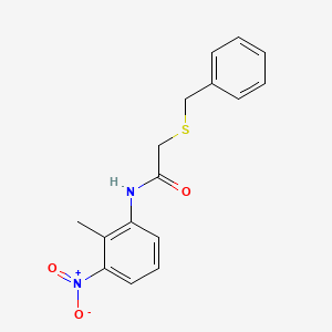 2-(benzylsulfanyl)-N-(2-methyl-3-nitrophenyl)acetamide