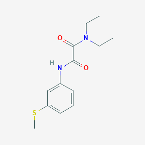 molecular formula C13H18N2O2S B4802653 N',N'-diethyl-N-(3-methylsulfanylphenyl)oxamide 