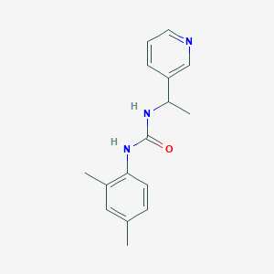 molecular formula C16H19N3O B4802660 1-(2,4-Dimethylphenyl)-3-[1-(pyridin-3-yl)ethyl]urea 