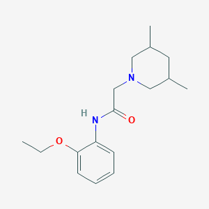 molecular formula C17H26N2O2 B4802678 2-(3,5-dimethylpiperidin-1-yl)-N-(2-ethoxyphenyl)acetamide 