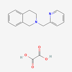 molecular formula C17H18N2O4 B4802688 oxalic acid;2-(pyridin-2-ylmethyl)-3,4-dihydro-1H-isoquinoline 