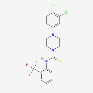 4-(3,4-dichlorophenyl)-N-[2-(trifluoromethyl)phenyl]-1-piperazinecarbothioamide