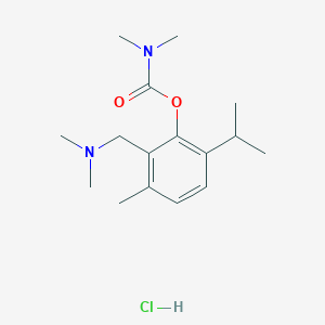 [2-[(dimethylamino)methyl]-3-methyl-6-propan-2-ylphenyl] N,N-dimethylcarbamate;hydrochloride