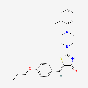 2-[4-(2-methylphenyl)-1-piperazinyl]-5-(4-propoxybenzylidene)-1,3-thiazol-4(5H)-one