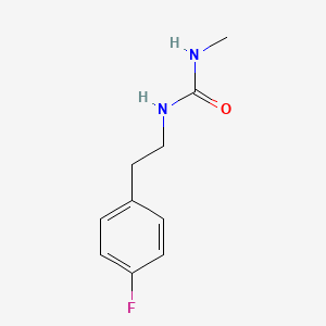 molecular formula C10H13FN2O B4802745 N-[2-(4-fluorophenyl)ethyl]-N'-methylurea 