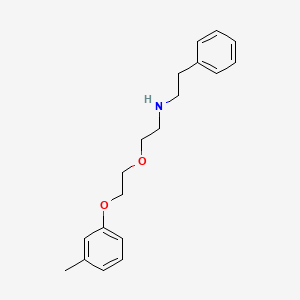 molecular formula C19H25NO2 B4802778 N-[2-[2-(3-methylphenoxy)ethoxy]ethyl]-2-phenylethanamine 