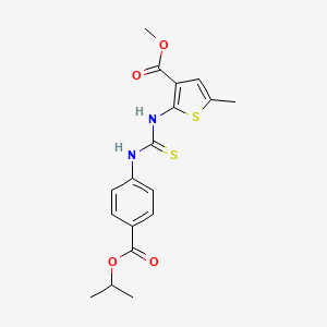 methyl 2-[({[4-(isopropoxycarbonyl)phenyl]amino}carbonothioyl)amino]-5-methyl-3-thiophenecarboxylate