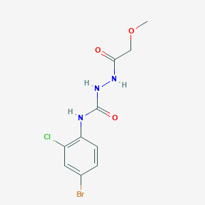 N-(4-bromo-2-chlorophenyl)-2-(methoxyacetyl)hydrazinecarboxamide