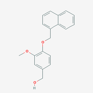 molecular formula C19H18O3 B4802822 [3-methoxy-4-(1-naphthylmethoxy)phenyl]methanol 