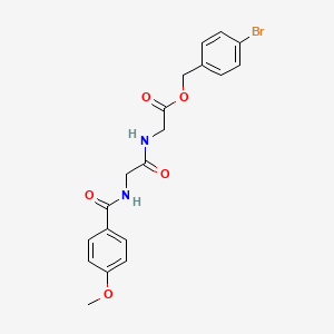 (4-BROMOPHENYL)METHYL 2-{2-[(4-METHOXYPHENYL)FORMAMIDO]ACETAMIDO}ACETATE