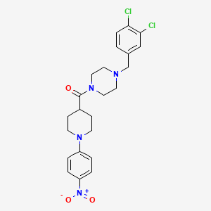 [4-(3,4-DICHLOROBENZYL)PIPERAZINO][1-(4-NITROPHENYL)-4-PIPERIDYL]METHANONE