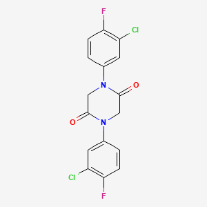 1,4-bis(3-chloro-4-fluorophenyl)-2,5-piperazinedione