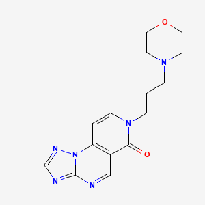 molecular formula C16H20N6O2 B4802903 2-methyl-7-[3-(morpholin-4-yl)propyl]pyrido[3,4-e][1,2,4]triazolo[1,5-a]pyrimidin-6(7H)-one 