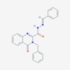 molecular formula C23H18N4O2 B480292 3-benzyl-N'-benzylidene-4-oxo-3,4-dihydro-2-quinazolinecarbohydrazide CAS No. 496950-33-5