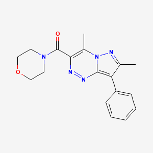 molecular formula C18H19N5O2 B4803021 (4,7-Dimethyl-8-phenylpyrazolo[5,1-c][1,2,4]triazin-3-yl)(morpholin-4-yl)methanone 