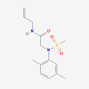 2-(2,5-dimethyl-N-methylsulfonylanilino)-N-prop-2-enylacetamide