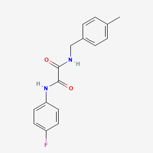 molecular formula C16H15FN2O2 B4803059 N-(4-fluorophenyl)-N'-(4-methylbenzyl)ethanediamide 