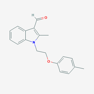 molecular formula C19H19NO2 B480306 2-methyl-1-[2-(4-methylphenoxy)ethyl]-1H-indole-3-carbaldehyde CAS No. 432017-93-1