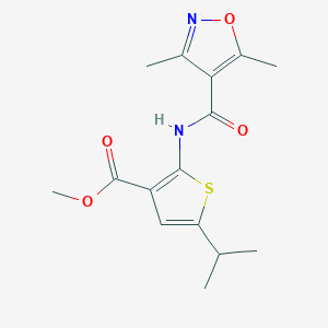 methyl 2-{[(3,5-dimethyl-4-isoxazolyl)carbonyl]amino}-5-isopropyl-3-thiophenecarboxylate