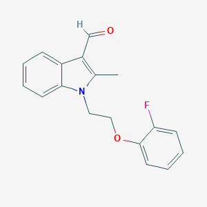 molecular formula C18H16FNO2 B480310 1-[2-(2-fluorophenoxy)ethyl]-2-methyl-1H-indole-3-carbaldehyde CAS No. 432003-58-2