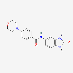 N-(1,3-dimethyl-2-oxo-2,3-dihydro-1H-benzimidazol-5-yl)-4-(4-morpholinyl)benzamide