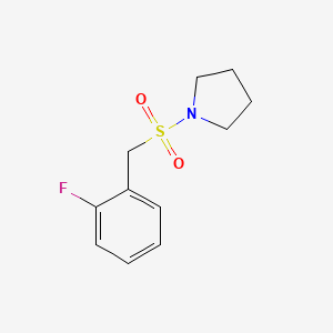 molecular formula C11H14FNO2S B4803134 1-[(2-fluorobenzyl)sulfonyl]pyrrolidine 