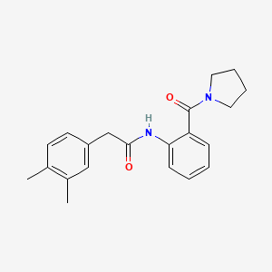 2-(3,4-dimethylphenyl)-N-[2-(1-pyrrolidinylcarbonyl)phenyl]acetamide