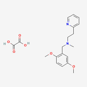 molecular formula C19H24N2O6 B4803155 N-[(2,5-dimethoxyphenyl)methyl]-N-methyl-2-pyridin-2-ylethanamine;oxalic acid 