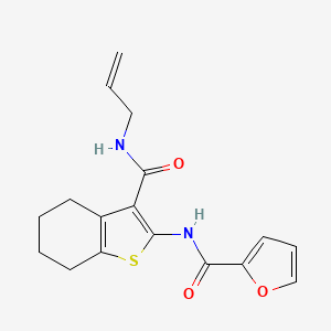 N-[3-(prop-2-en-1-ylcarbamoyl)-4,5,6,7-tetrahydro-1-benzothiophen-2-yl]furan-2-carboxamide