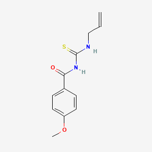 molecular formula C12H14N2O2S B4803230 N-[(allylamino)carbonothioyl]-4-methoxybenzamide 