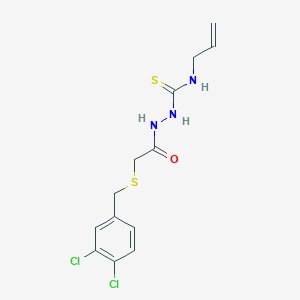 N-allyl-2-{[(3,4-dichlorobenzyl)thio]acetyl}hydrazinecarbothioamide