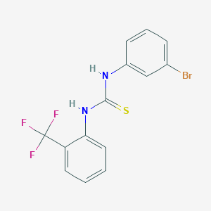 molecular formula C14H10BrF3N2S B4803253 N-(3-bromophenyl)-N'-[2-(trifluoromethyl)phenyl]thiourea 