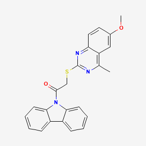 1-(9H-carbazol-9-yl)-2-[(6-methoxy-4-methylquinazolin-2-yl)sulfanyl]ethanone