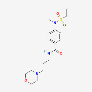 4-[(ethylsulfonyl)(methyl)amino]-N-[3-(4-morpholinyl)propyl]benzamide