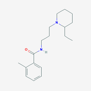 N-[3-(2-ethyl-1-piperidinyl)propyl]-2-methylbenzamide