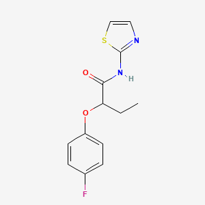 2-(4-fluorophenoxy)-N-(1,3-thiazol-2-yl)butanamide