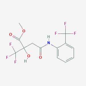 methyl 2-hydroxy-4-oxo-2-(trifluoromethyl)-4-[2-(trifluoromethyl)anilino]butanoate