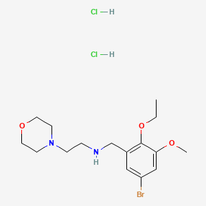 molecular formula C16H27BrCl2N2O3 B4803388 N-(5-bromo-2-ethoxy-3-methoxybenzyl)-2-morpholin-4-ylethanamine dihydrochloride 