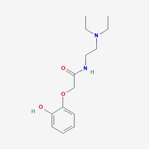 molecular formula C14H22N2O3 B4803434 N-[2-(diethylamino)ethyl]-2-(2-hydroxyphenoxy)acetamide 