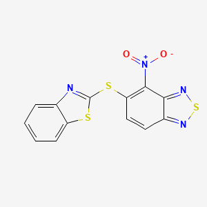 5-(1,3-Benzothiazol-2-ylsulfanyl)-4-nitro-2,1,3-benzothiadiazole