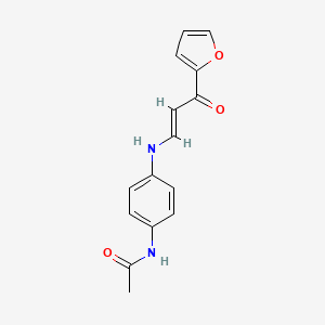 N-(4-{[3-(2-furyl)-3-oxo-1-propen-1-yl]amino}phenyl)acetamide