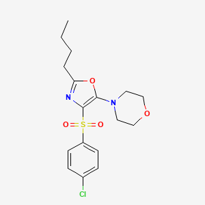 4-{2-butyl-4-[(4-chlorophenyl)sulfonyl]-1,3-oxazol-5-yl}morpholine