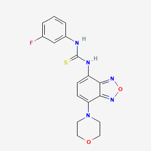 N-(3-fluorophenyl)-N'-[7-(4-morpholinyl)-2,1,3-benzoxadiazol-4-yl]thiourea