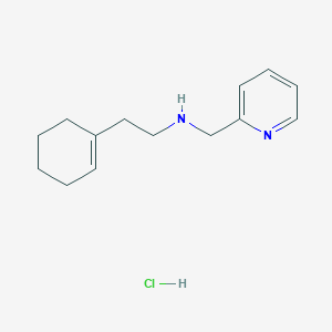 molecular formula C14H21ClN2 B4803522 [2-(1-cyclohexen-1-yl)ethyl](2-pyridinylmethyl)amine hydrochloride 