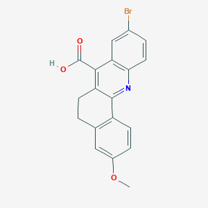 molecular formula C19H14BrNO3 B4803525 2-Bromo-8-methoxy-10,11-dihydro-5-azatetraphene-12-carboxylic acid 