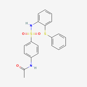 N-[4-({[2-(phenylthio)phenyl]amino}sulfonyl)phenyl]acetamide