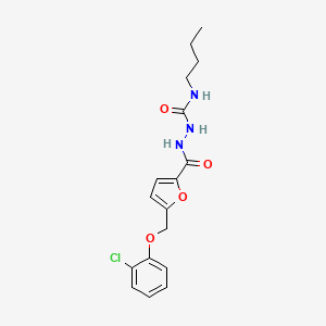 N-butyl-2-{5-[(2-chlorophenoxy)methyl]-2-furoyl}hydrazinecarboxamide