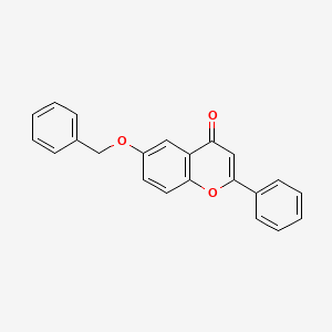 molecular formula C22H16O3 B4803561 2-Phenyl-6-phenylmethoxychromen-4-one 